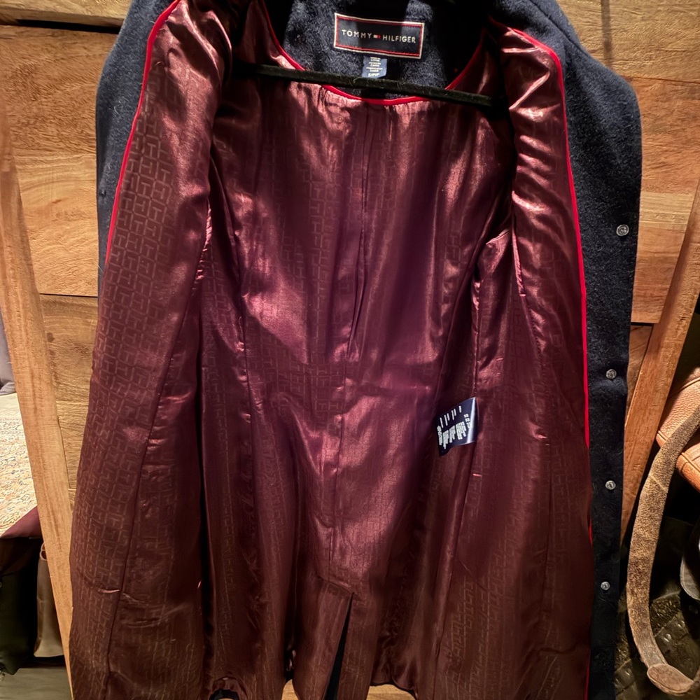 Tommy Hilfiger Lined Wool Coat - Picture 9 of 11